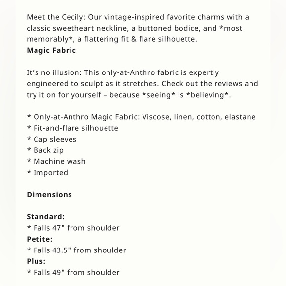 NWT! Anthropologie Cecily Dress by Maeve in Red/ XS P - Picture 4 of 4